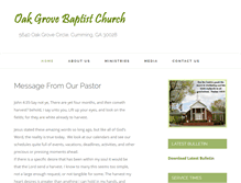 Tablet Screenshot of oakgrove-baptistchurch.org